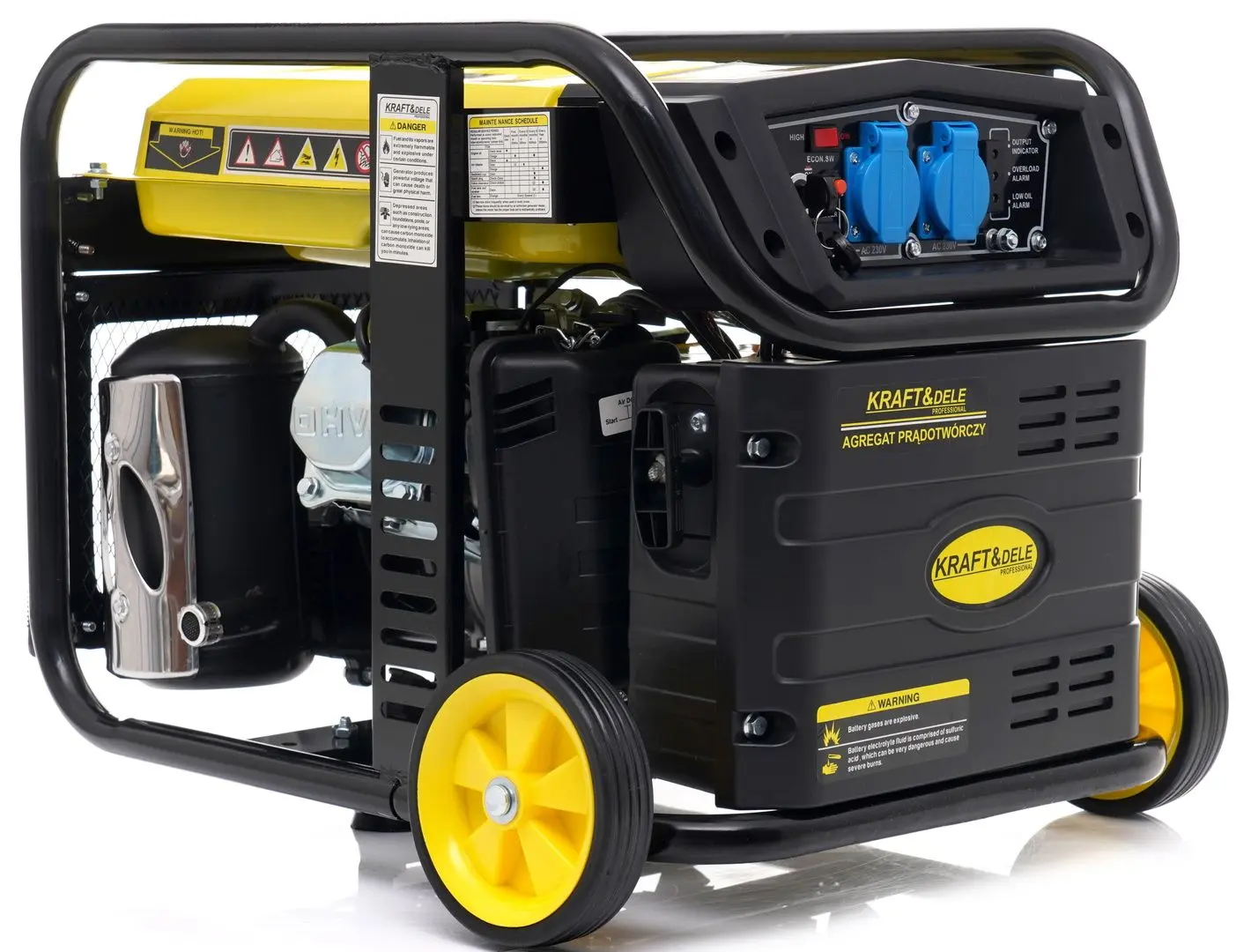 Инверторный бензиновый генератор Kraft&Dele Professional KD194 (Black/Yellow)