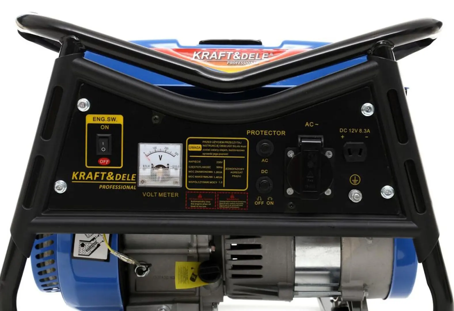 Бензиновый генератор Kraft&Dele Professional KD140 (Blue/Black) - 2