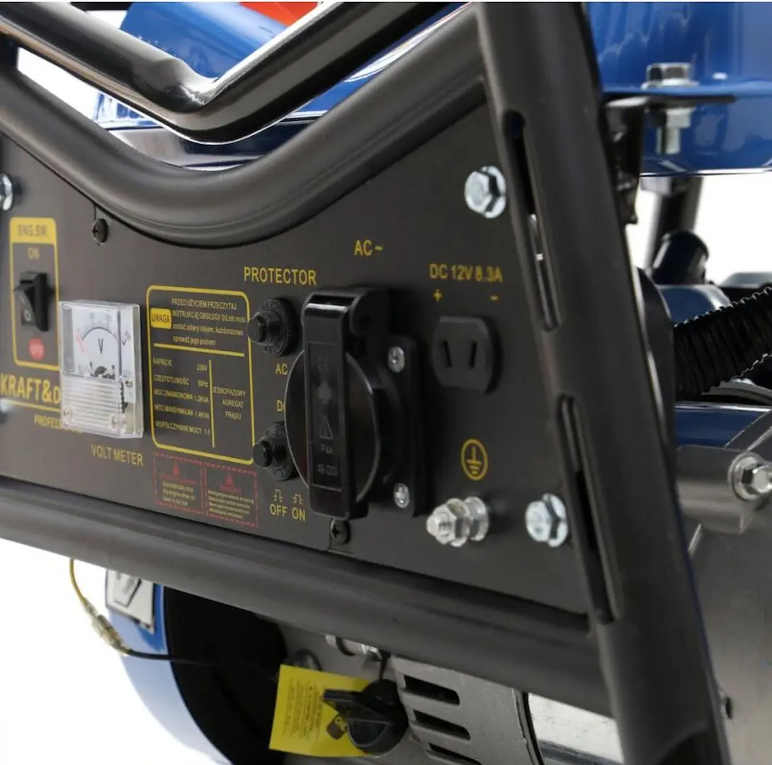 Бензиновый генератор Kraft&Dele Professional KD140 (Blue/Black) - 4