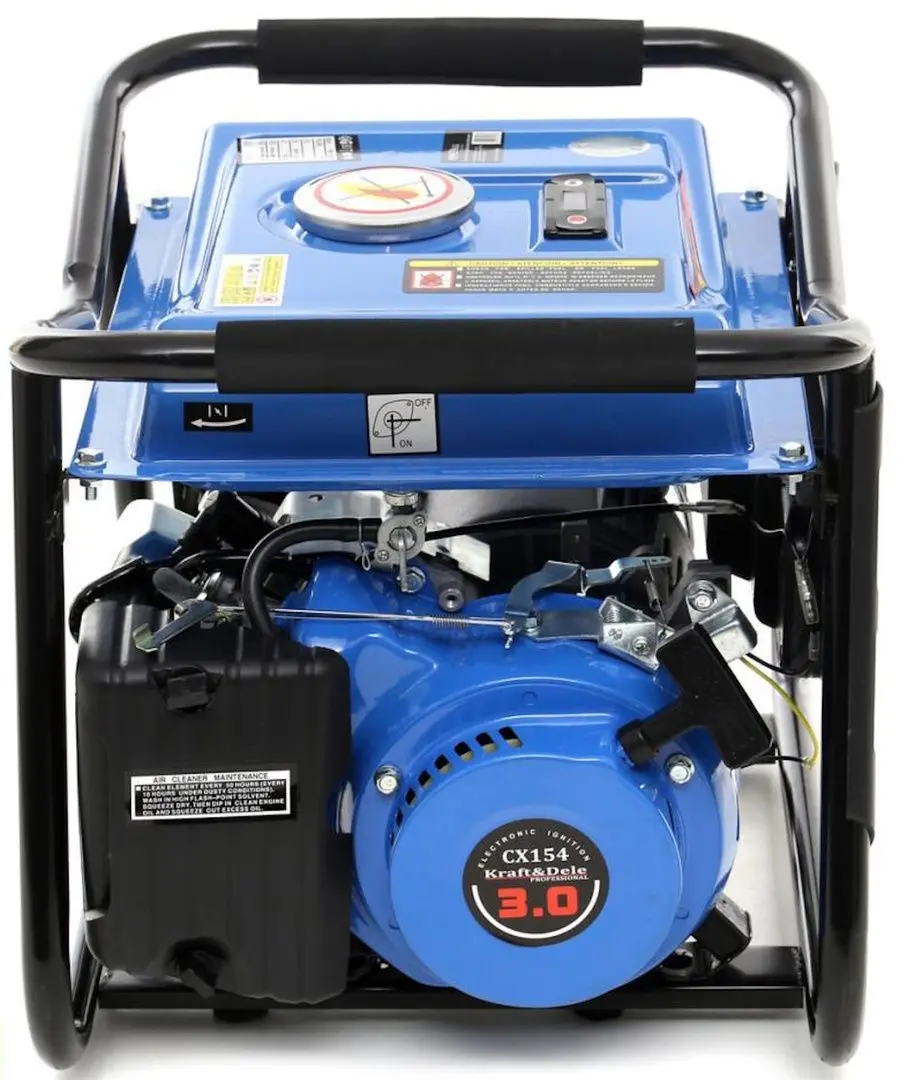 Бензиновый генератор Kraft&Dele Professional KD140 (Blue/Black) - 7