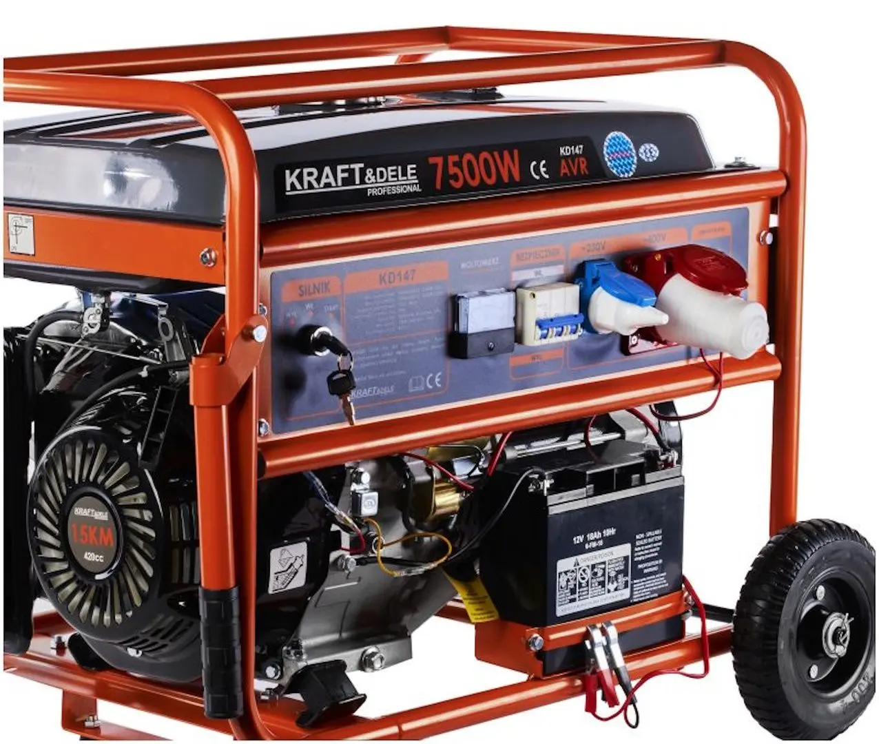 Generator pe benzina Kraft&Dele Professional KD147 (Orange)