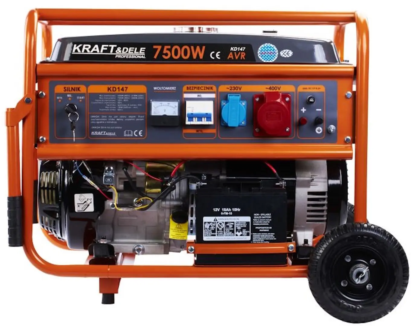 Generator pe benzina Kraft&Dele Professional KD147 (Orange)