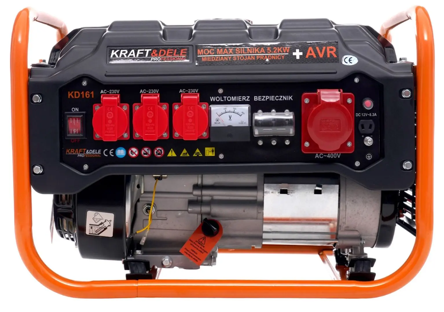 Generator pe benzina Kraft&Dele Professional KD161 (Black/Orange)
