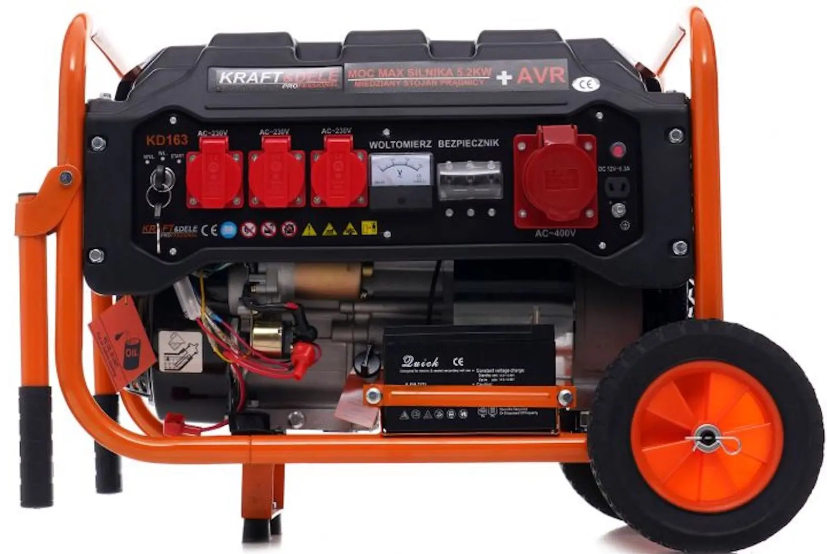 Бензиновый генератор Kraft&Dele Professional KD163 (Black/Orange)
