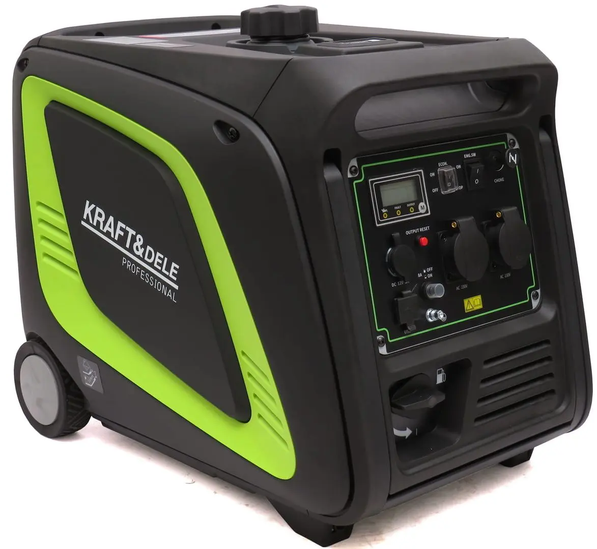 Инверторный бензиновый генератор Kraft&Dele KD686 (Black/Green) - 5