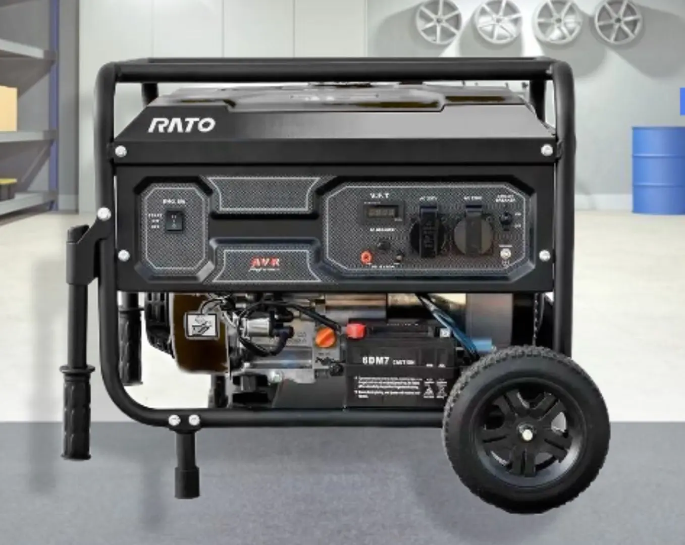 Бензогенератор Rato R6000D (Black)