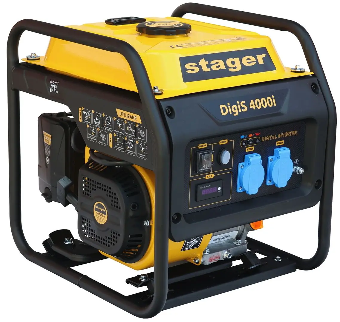 Бензиновый генератор Stager DigiS 4000i (Yellow/Black) - 2