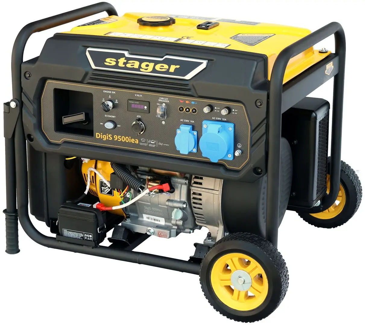 Бензиновый генератор Stager DigiS 9500iea (Yellow/Black)