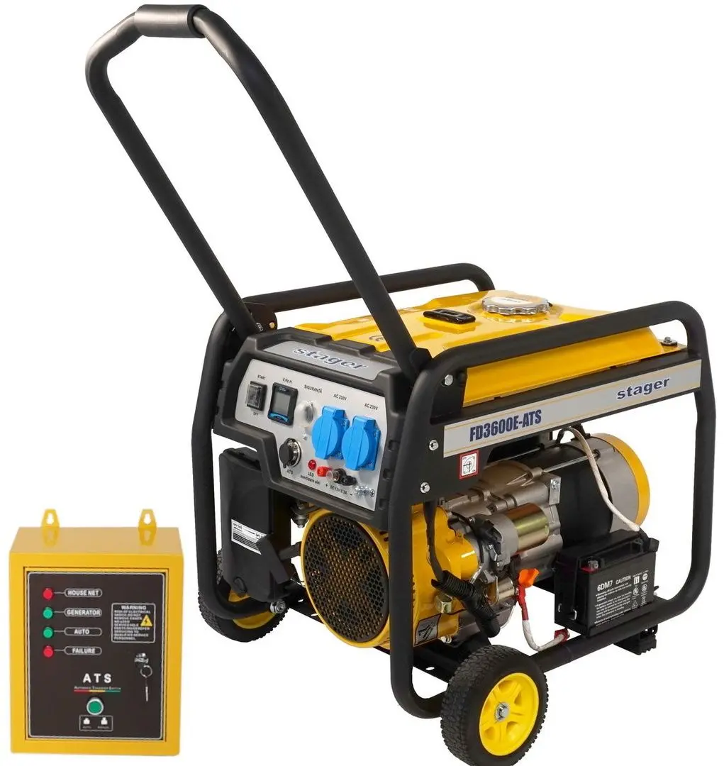 Бензиновый генератор Stager FD 3000E+ATS (Black/Yellow) - 2
