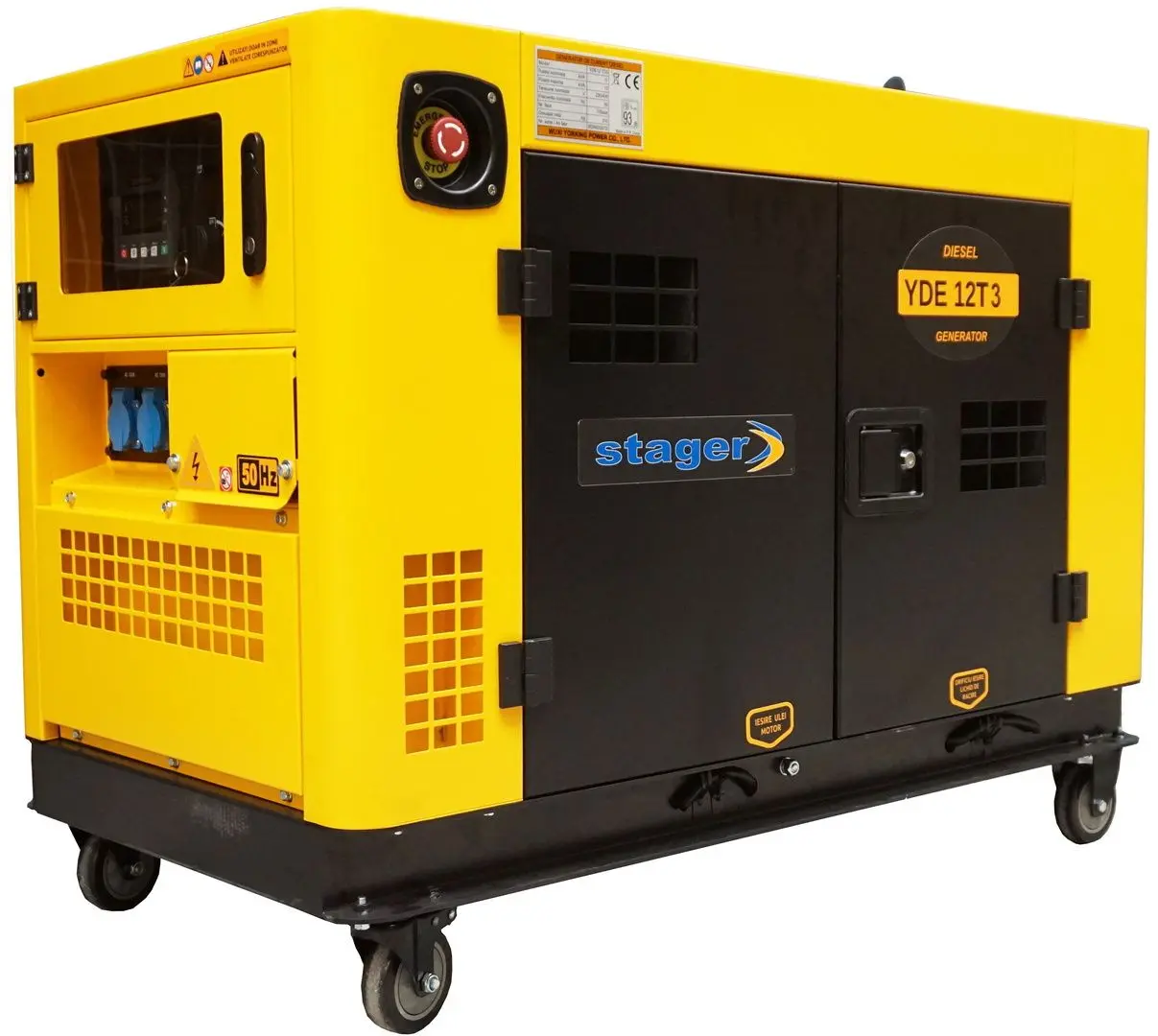 Дизельный генератор Stager YDE12T3 (Yellow/Black)