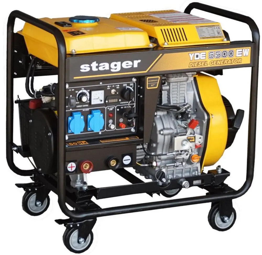 Дизельный генератор Stager YDE6500EW (Yellow/Black) - 2