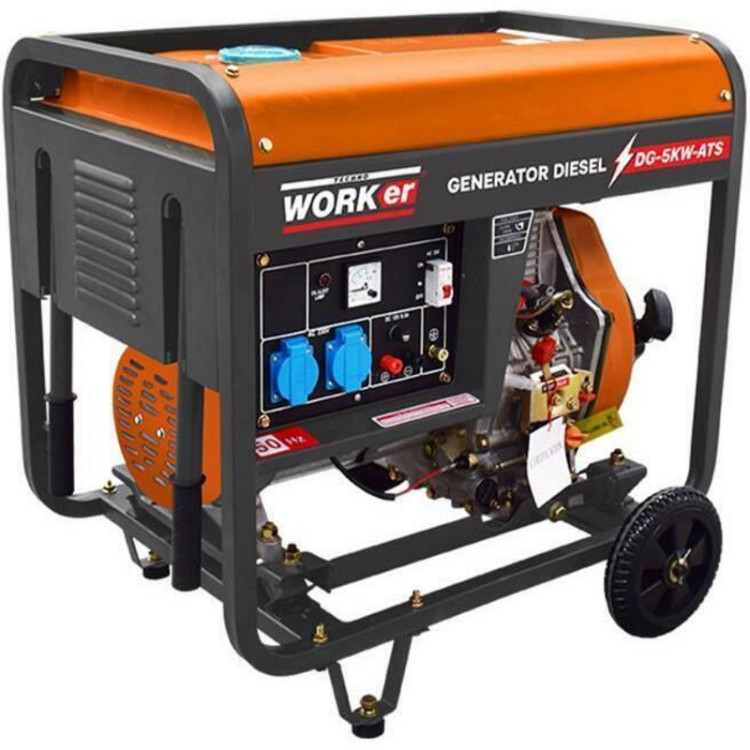 Дизельный генератор Technoworker GG7.5KW-ATS (Black/Orange)