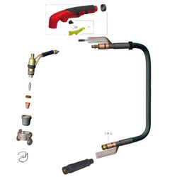 Torta pentru aparat de sudat Awelco Plasma Torch40 4m Thumb