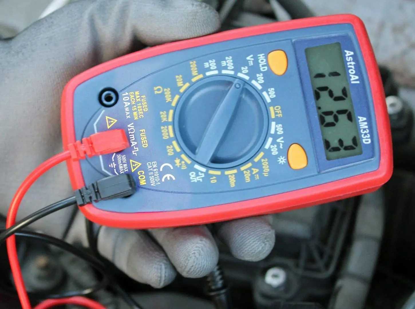 Multimetru digital AstroAI AM33D (Red)