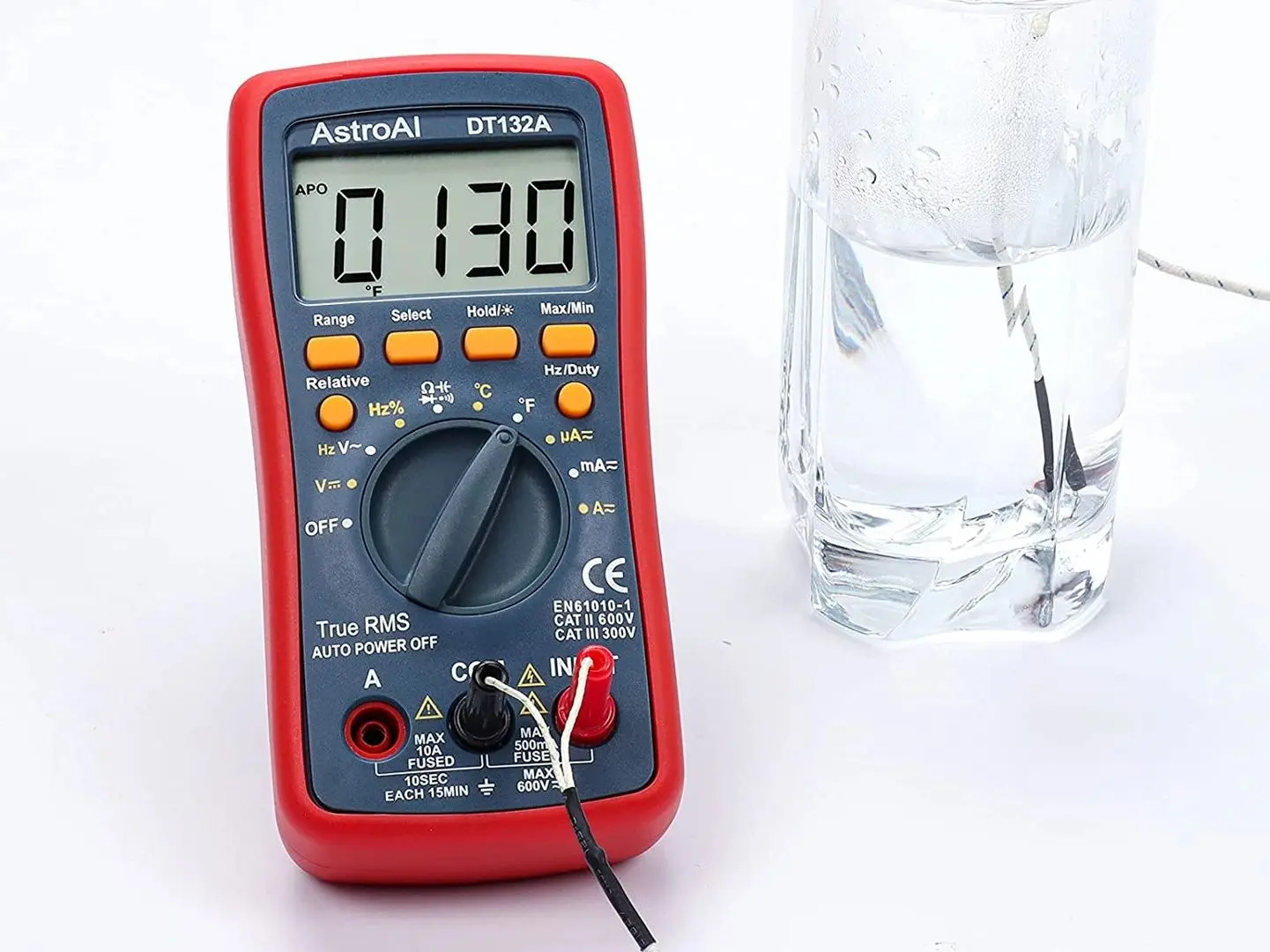 Multimetru digital AstroAI DT132A TRMS 4000 (Black/Red)