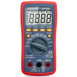 Multimetru digital AstroAI DT132A TRMS 4000 (Black/Red)