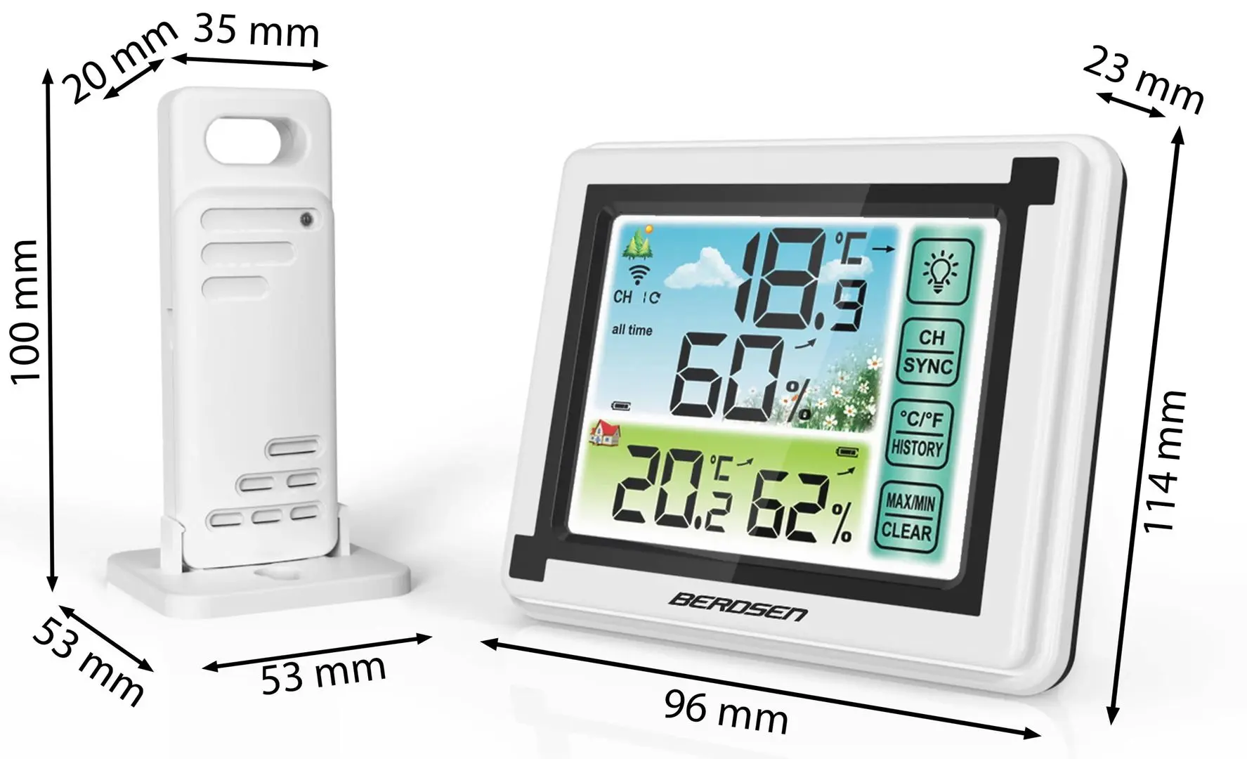 Statie meteorologica Berdsen BD-900 (Glossy White)