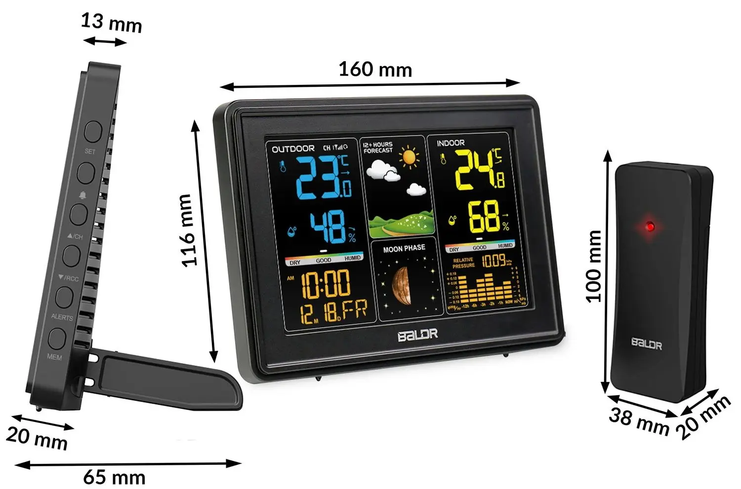 Statie meteorologica Berdsen BD-907 (Black)