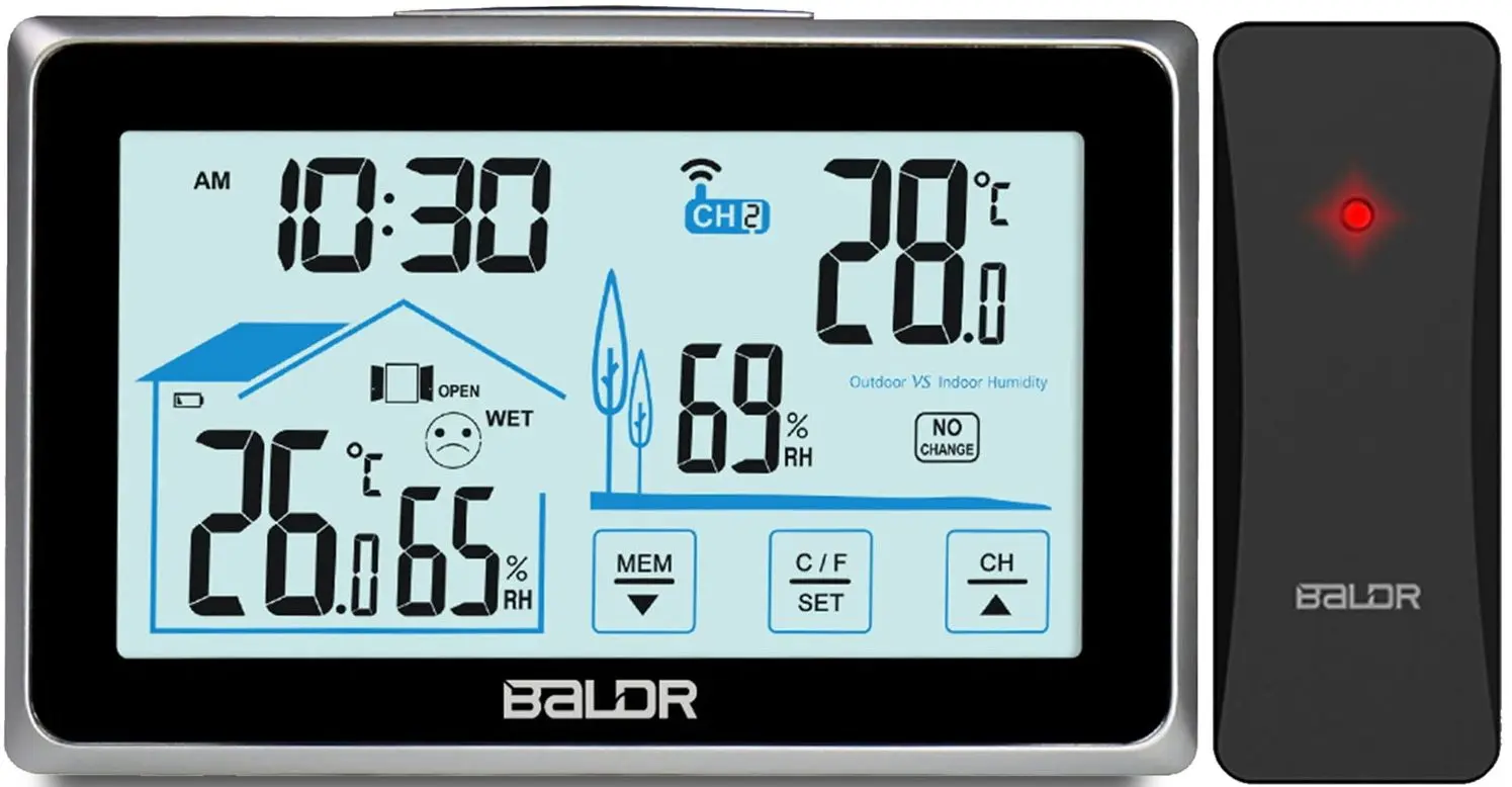 Statie meteorologica Berdsen BD-910 (Black/Silver)