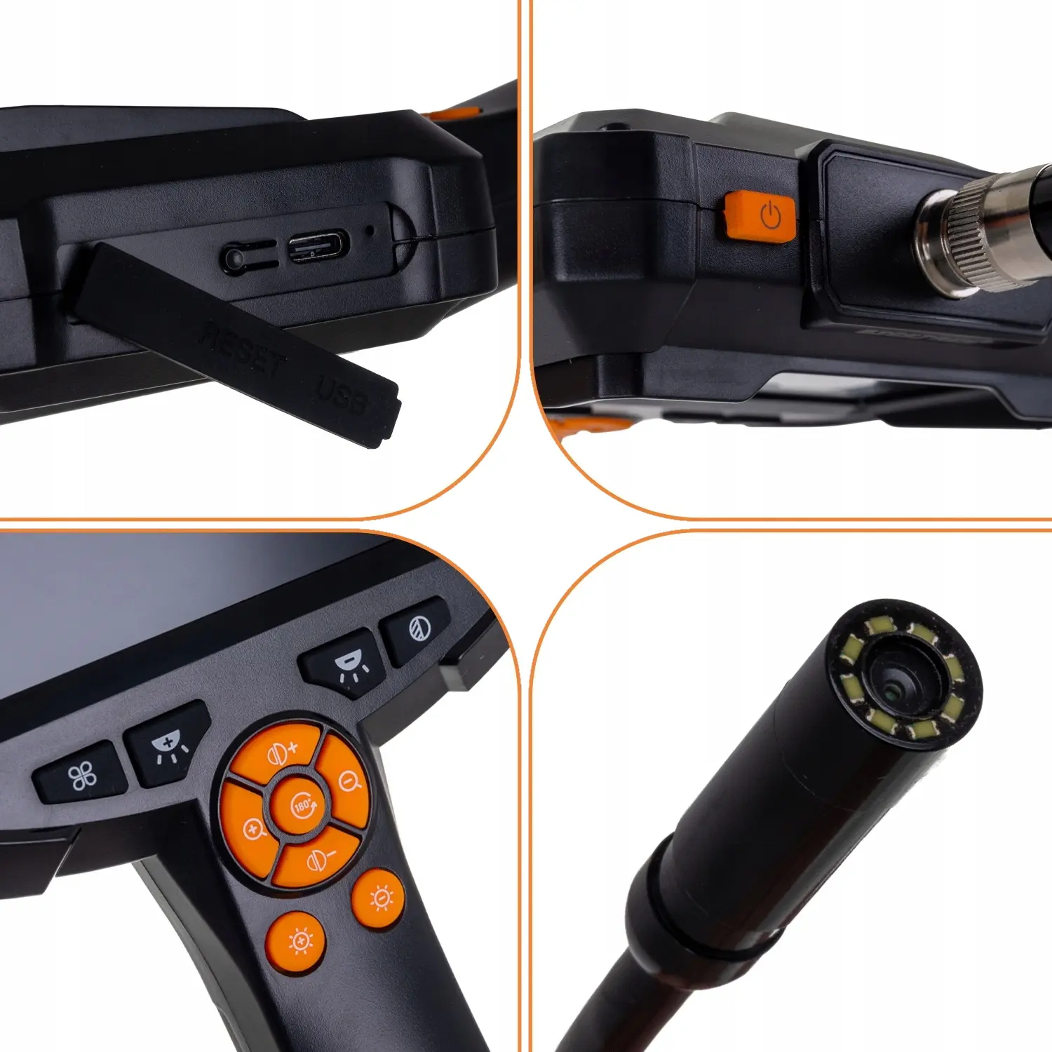 Camera endoscopica Bigstren 25520 (Black/Orange) - 3