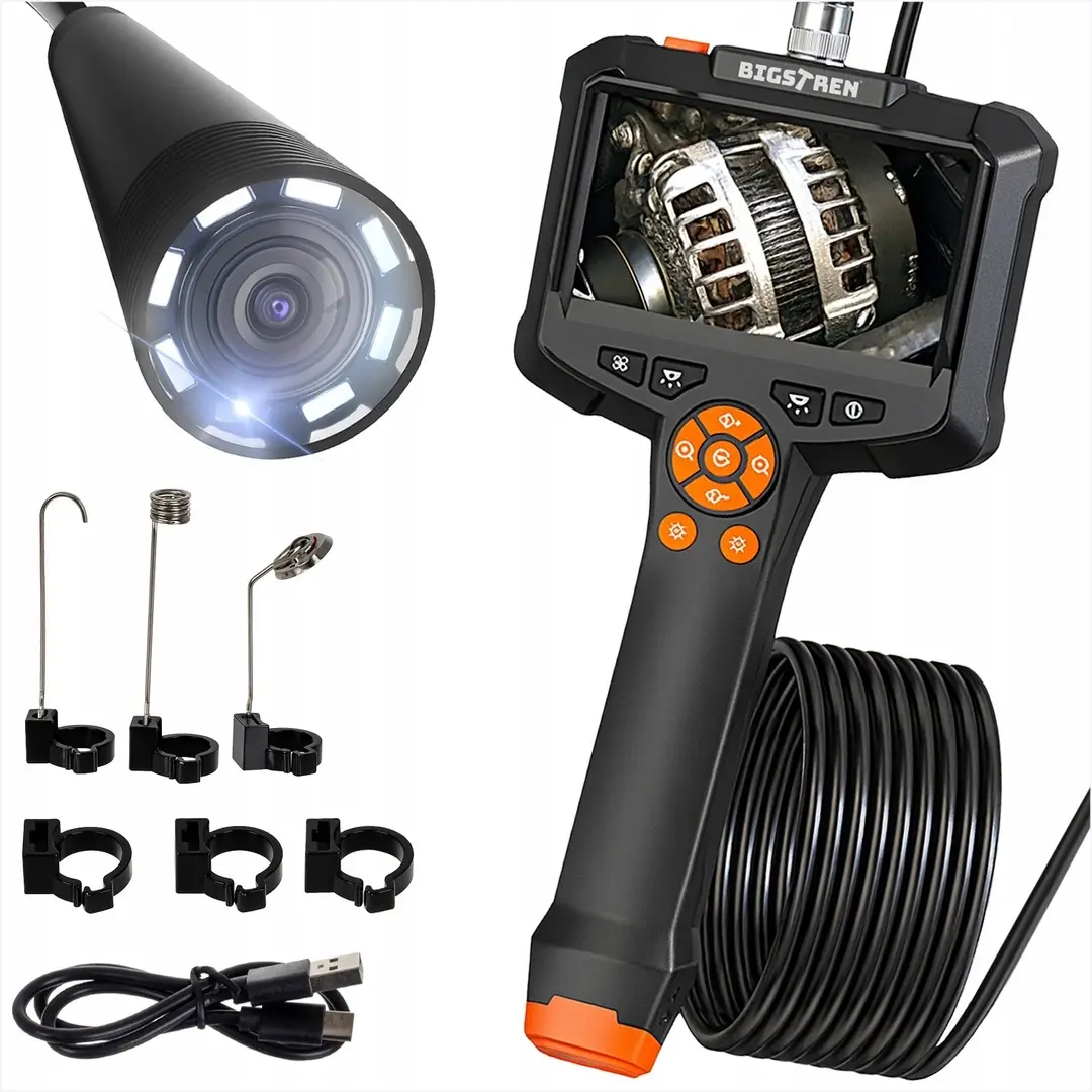 Camera endoscopica Bigstren 25520 (Black/Orange)