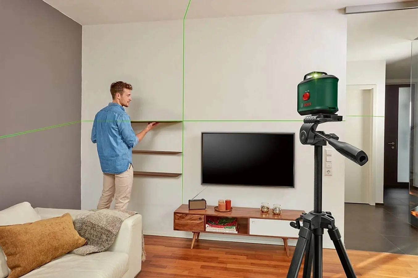 Nivela cu laser cu stativ  Bosch UniversalLevel 360+ TT150