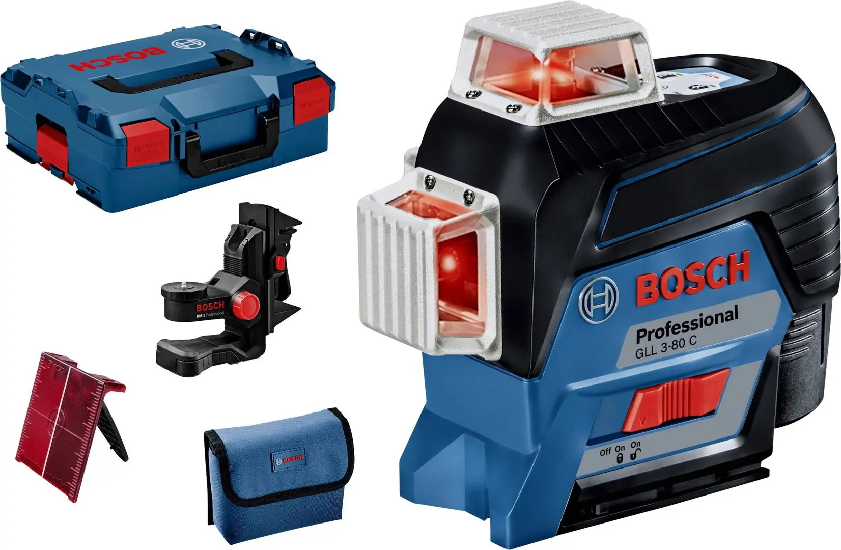 Линейный лазерный нивелир Bosch Professional GLL 3-80 C