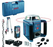 Nivela cu laser rotativa Bosch Professional GRL 400 H + BT 170 HD + GR 240