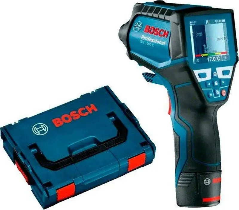 Detector termic Bosch Professional GIS 1000 C + 1.5 Ah + L-Boxx Solo