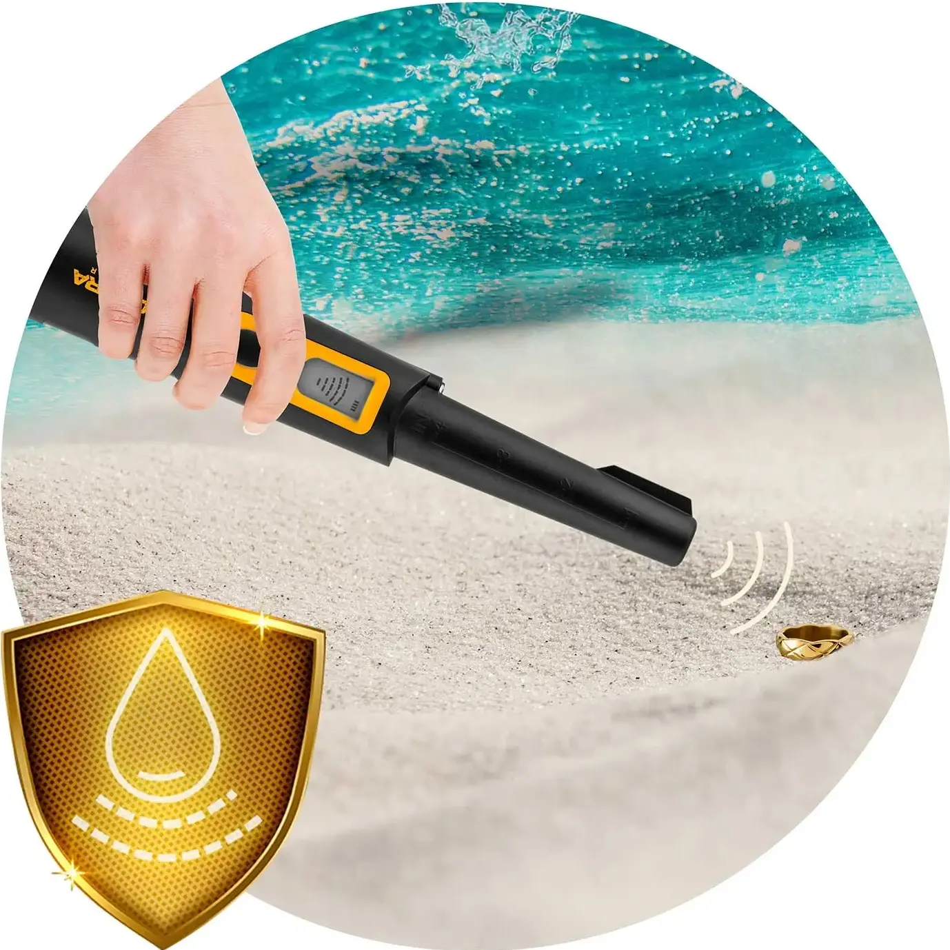 Detector de metale Cobra Tector CT-1070 5070 (Yellow/Black) - 9