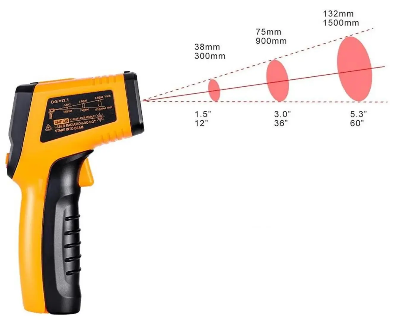 Pirometru cu infrarosu Deko Tools CWQ02 - 4