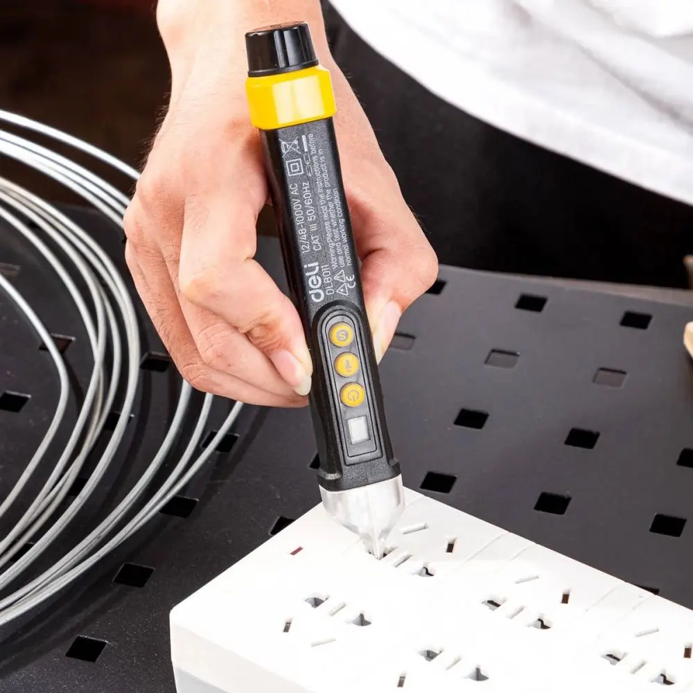 Tester de tensiune Deli Tools EDL8011