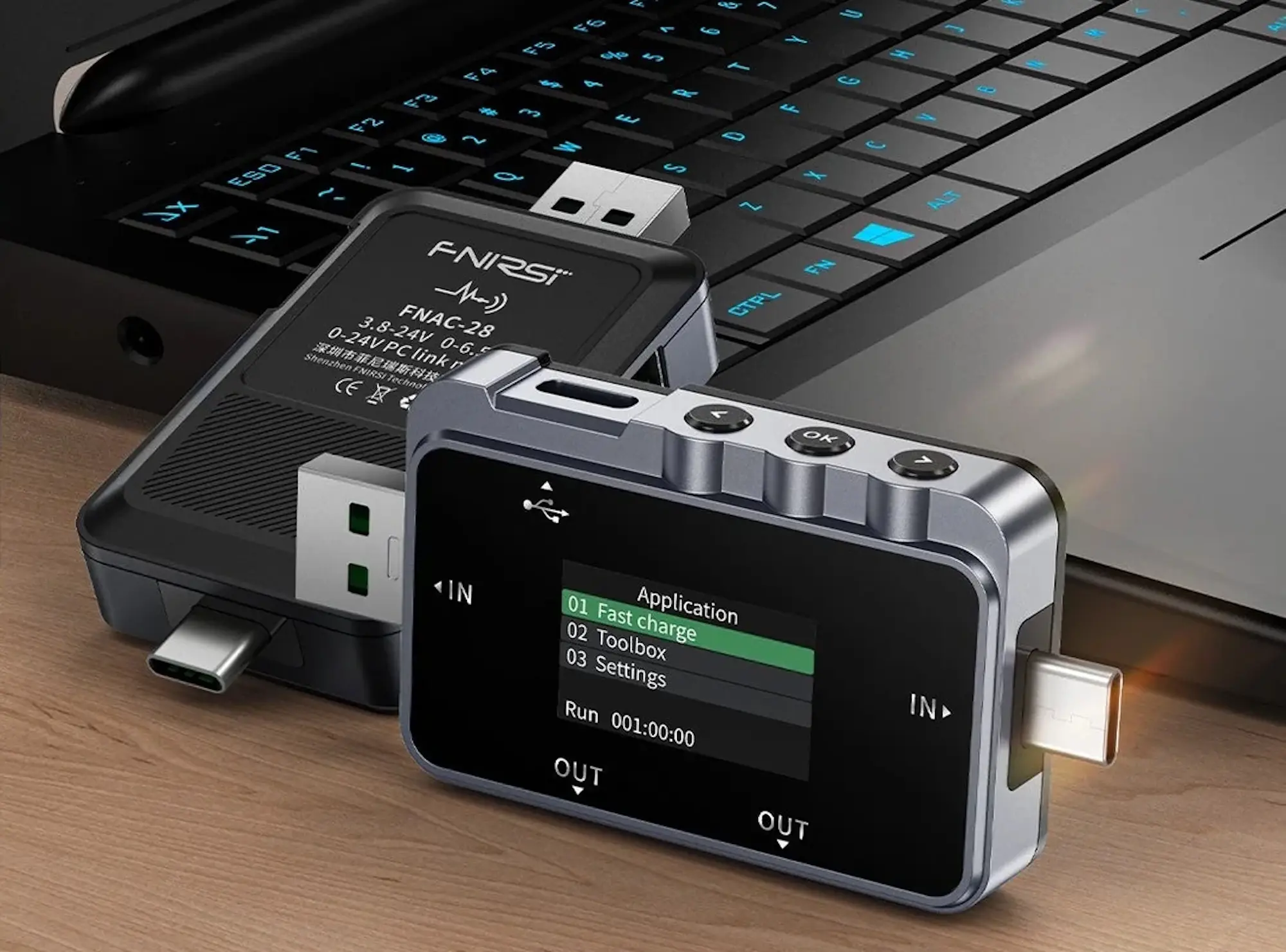 USB-тестер 2в1 Fnirsi FNAC-28 - 3