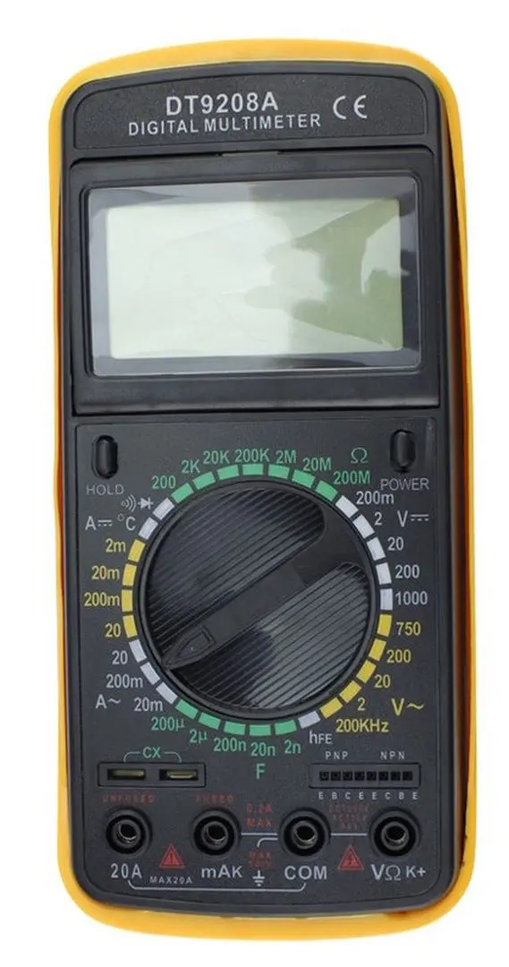 Multimetru digital Generic VOLT9208N (Yellow) - 2