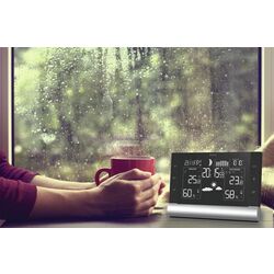 Statie meteorologica Hama Black Line Plus 186418 (Black) Thumb