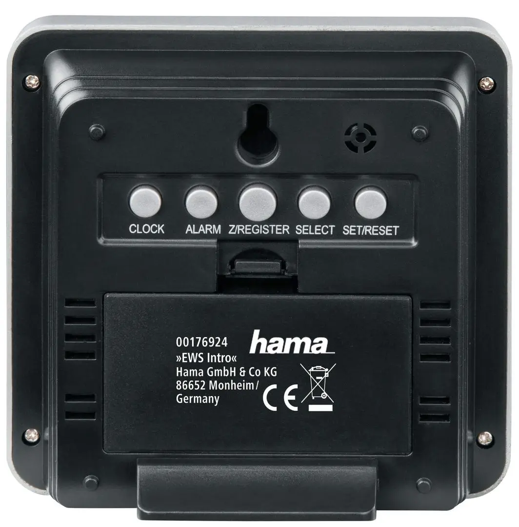 Метеостанция Hama EWS Intro 186301 (Black/Silver) - 2