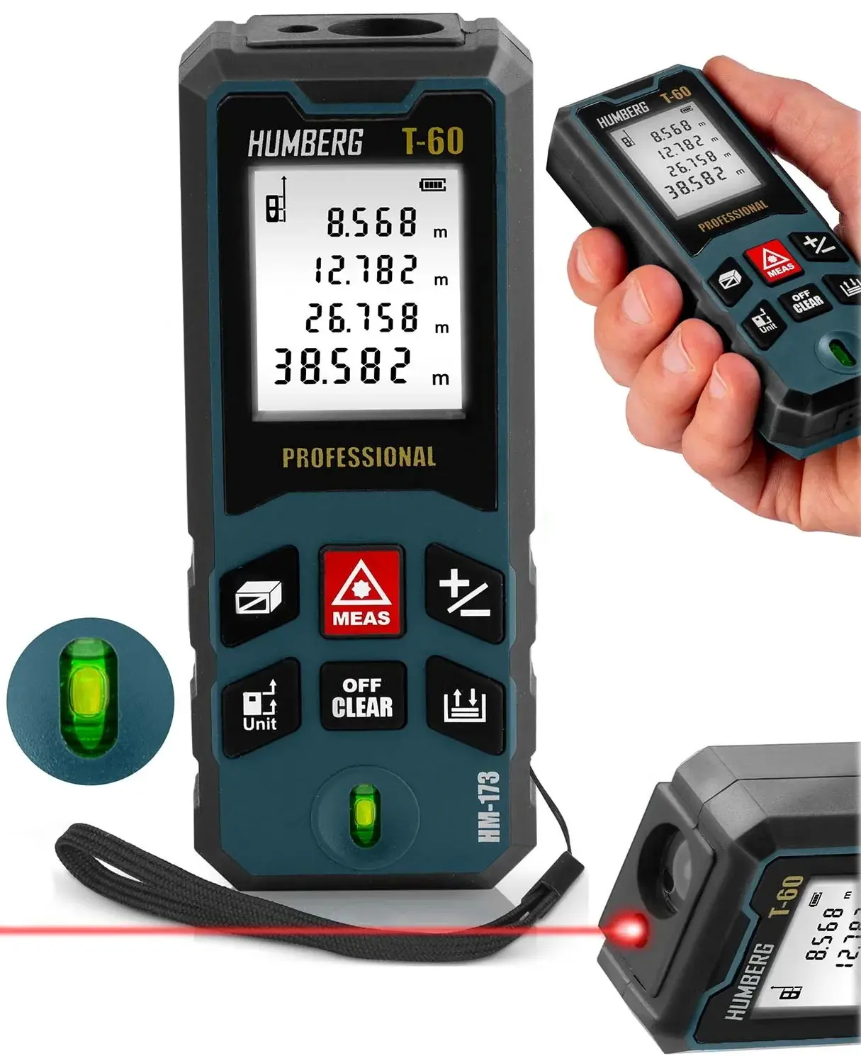 Дальномер лазерный Humberg HM-173 517301 (Blue/Black) - 9