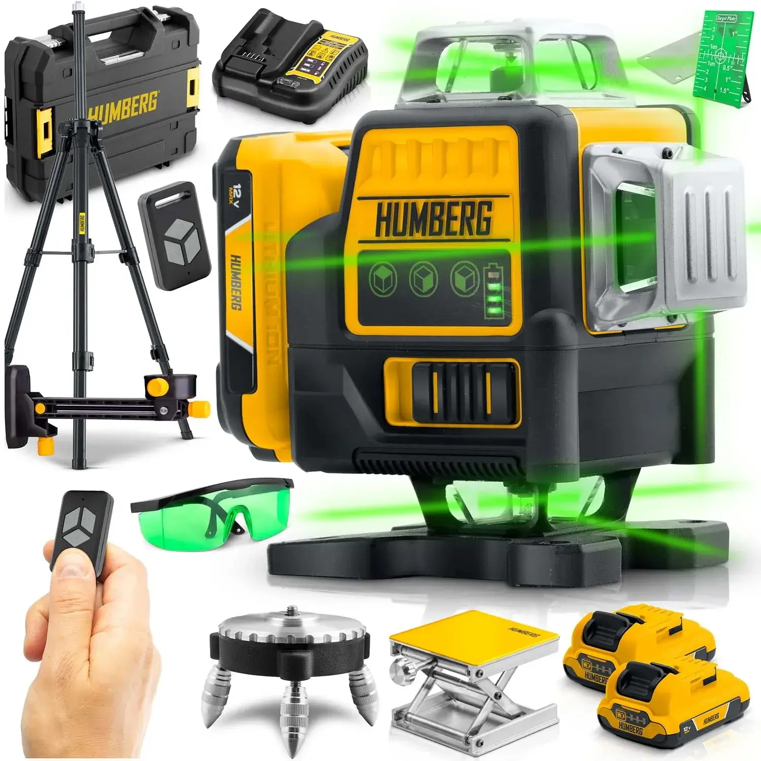 Nivela cu laser Humberg HM-171 517100 (Yellow/Black) - 14