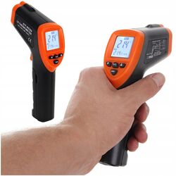 Pirometru cu infrarosu Iso Trade DT-8550 (Black/Orange) Thumb