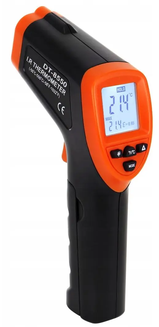 Pirometru cu infrarosu Iso Trade DT-8550 (Black/Orange)