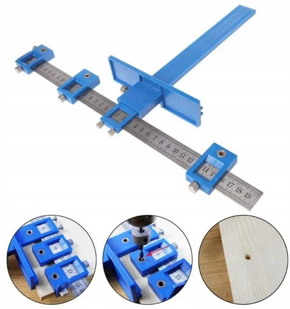 Шаблон для сверления отверстий Kraft&Dele KD10383 (Grey/Blue)