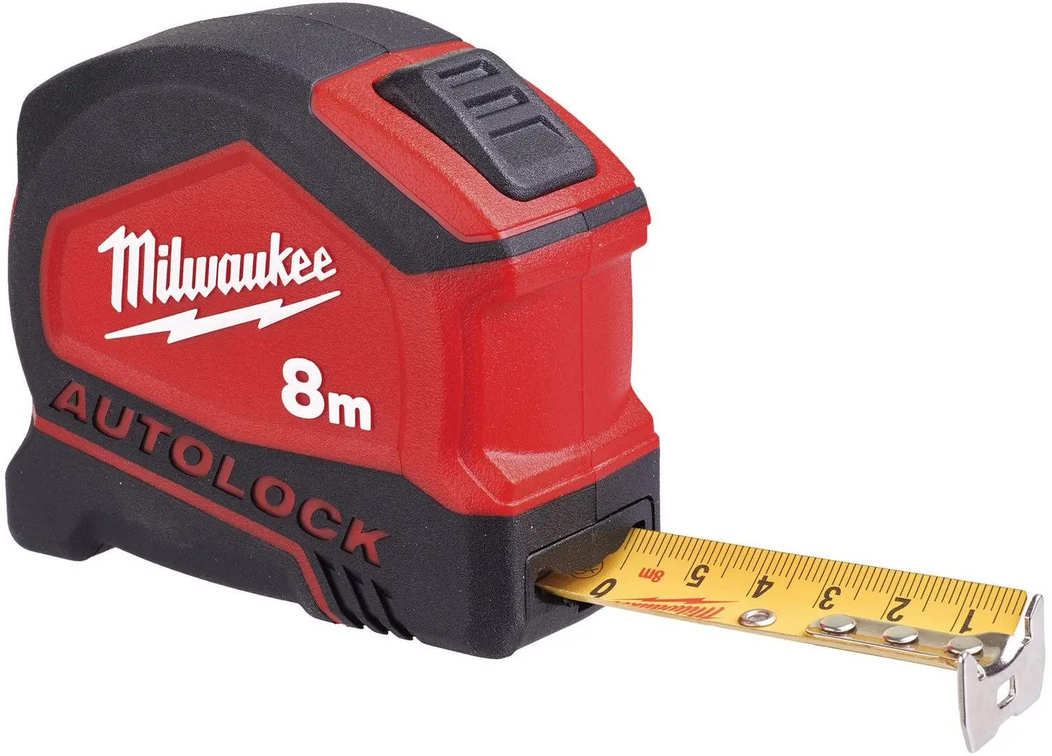 Ruleta Milwaukee Auto-Lock 8m (Black/Red)
