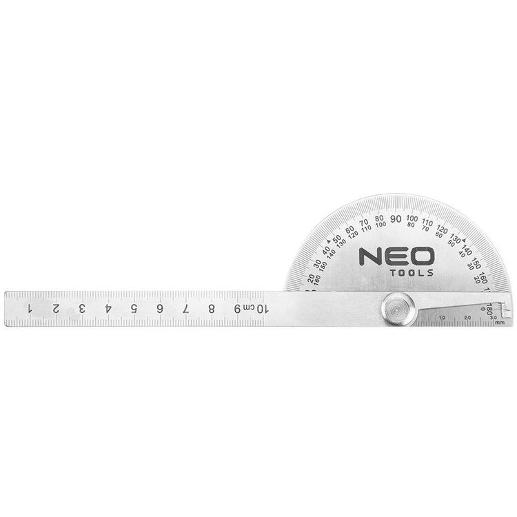 Транспортир с линейкой Neo Tools 72-320