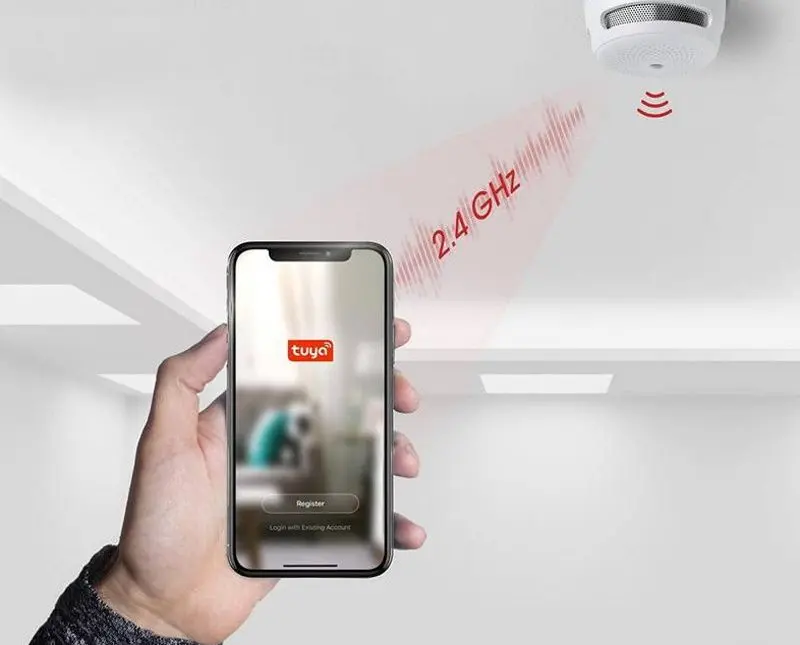 Detector de fum Orno XS01-WT Wi-Fi (White)