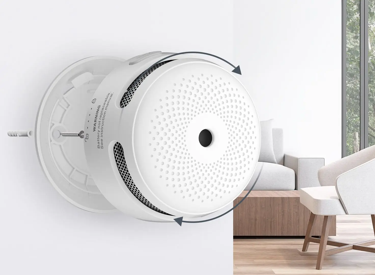 Detector de fum Orno XS01-WT Wi-Fi (White)