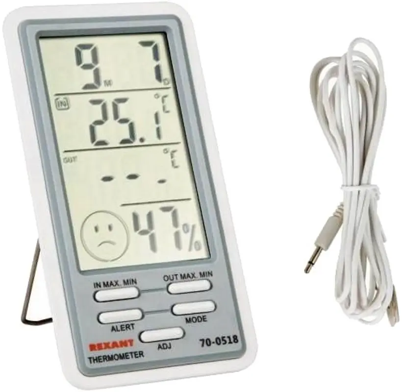 Термогигрометр Rexant 70-0518 (Gray/White) - 2