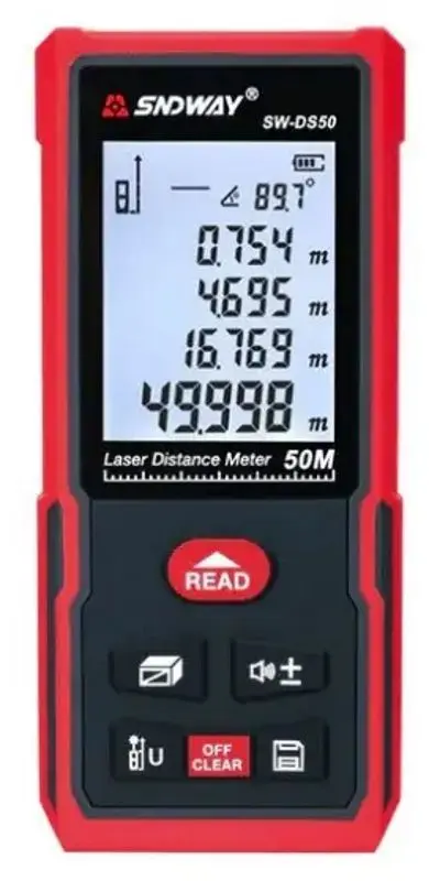 Telemetru cu laser SNDWAY SW-DS50