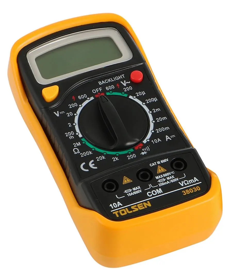 Мультиметр цифровой Tolsen 38030 (Yellow/Black)
