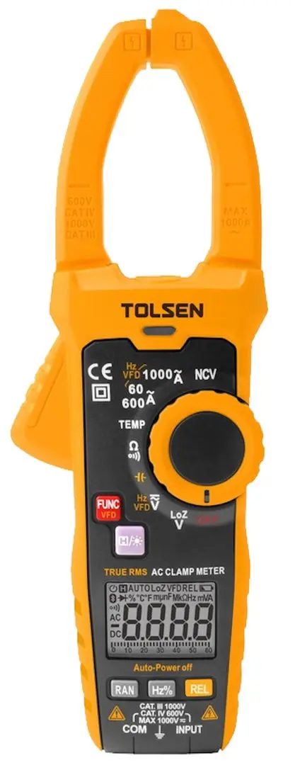 Токовые клещи Tolsen 38035 (Yellow/Black)