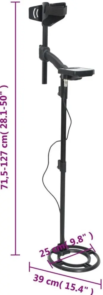 Detector de metale vidaXL 375720